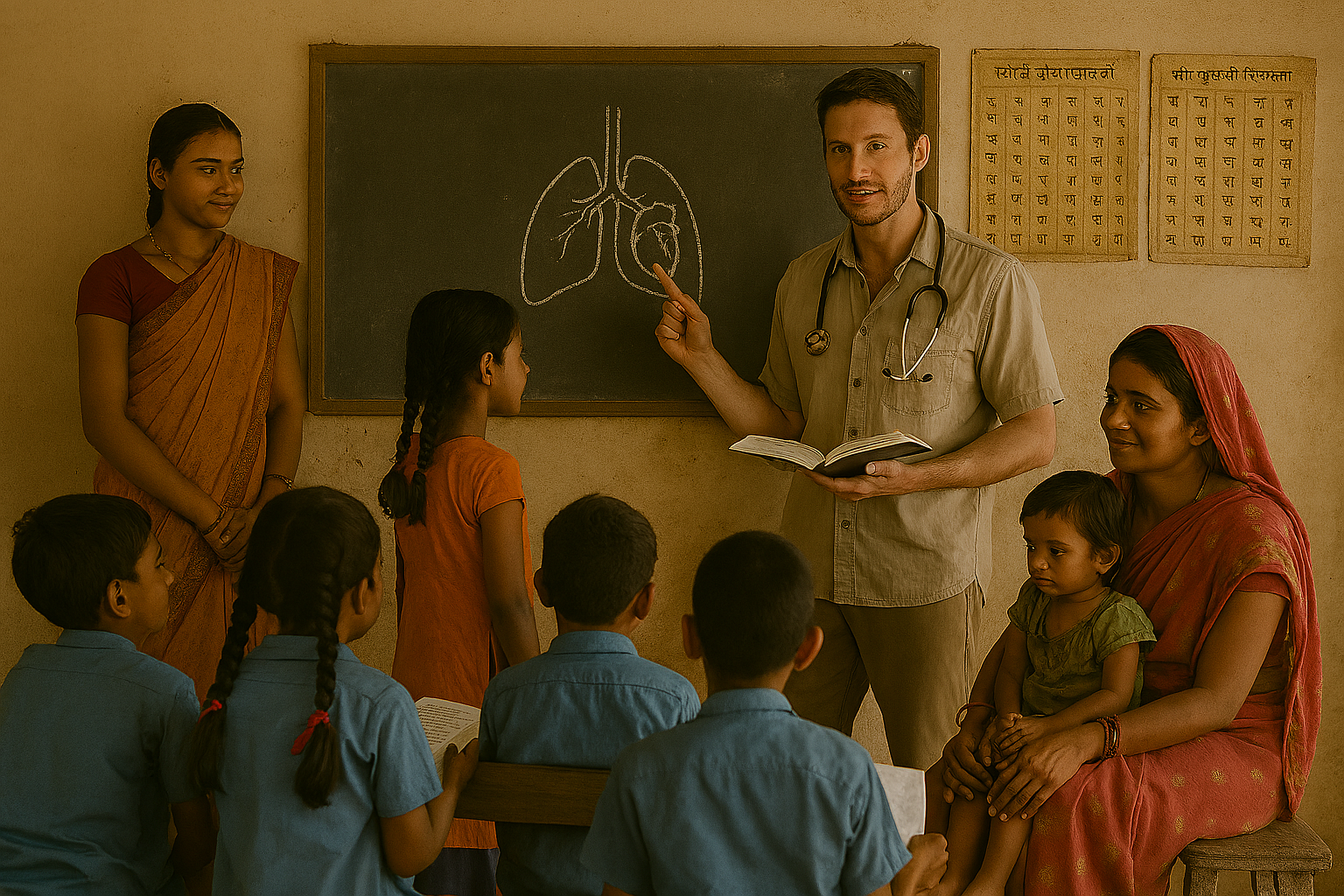 Indische Szene mit d